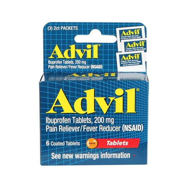 ADVIL TABLETS  200MG 6/6CT