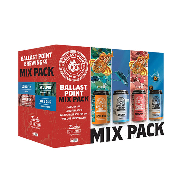 BALLAST POINT MIX PK 24/12OZ(2/12PK)