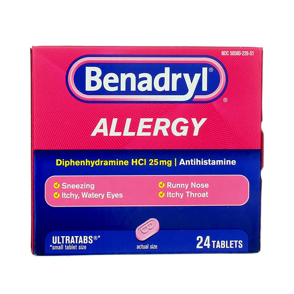 BENADRYL ALLERGY 24CT