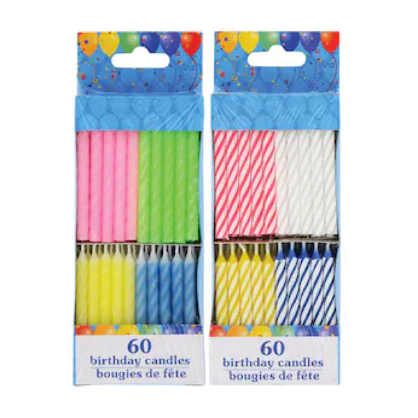 BIRTHDAY CANDLES 60CT