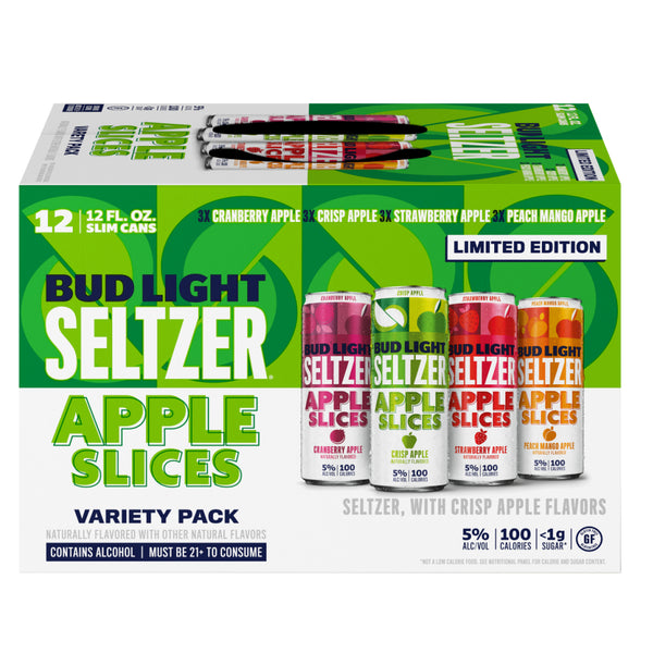 BUD LIGHT SELTZER 24/12OZ(2/12PK) APPLE