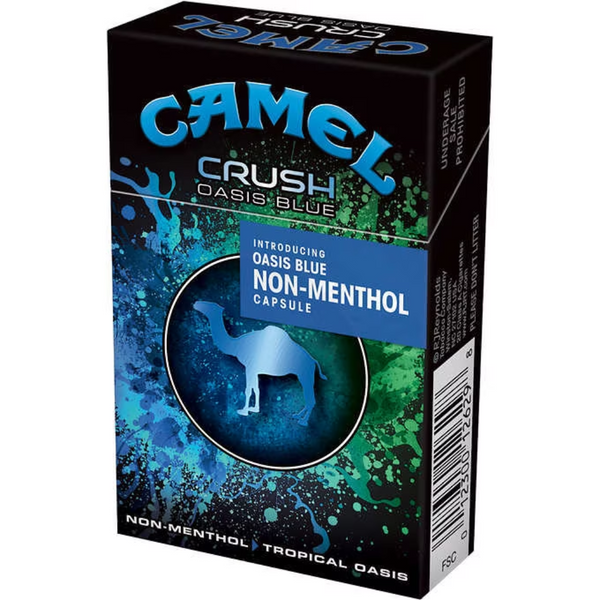 CAMEL CRUSH NON MENTHOL OASIS BLUE BX