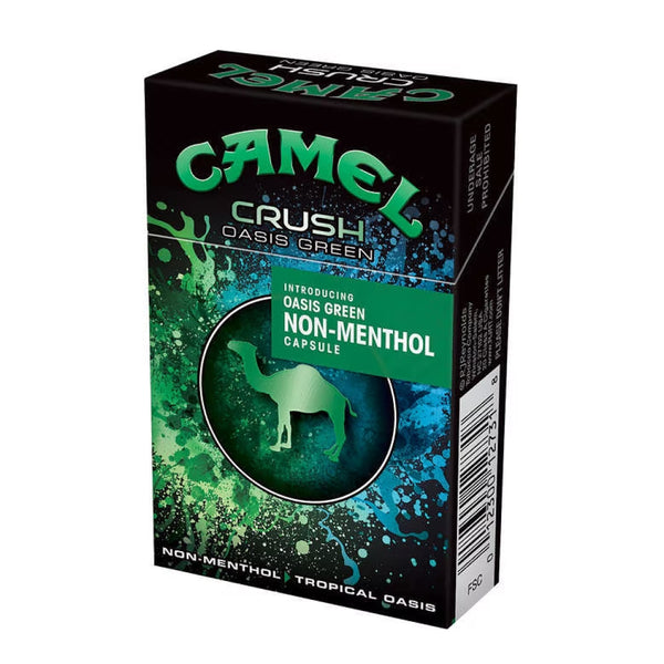 CAMEL CRUSH NON MENTHOL OASIS GREEN BX