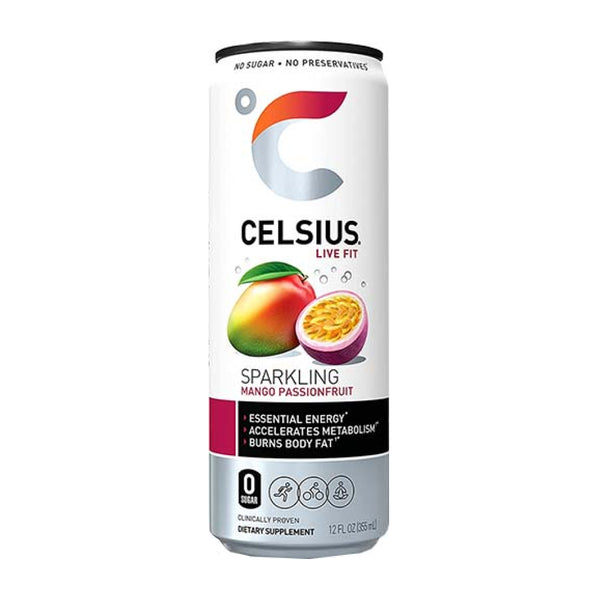 CELSIUS 12/12OZ MANGO PASSIONFRUIT