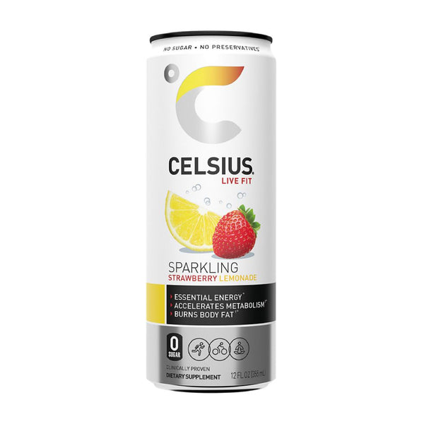 CELSIUS 12/12OZ STRAWBERRY LEMONADE