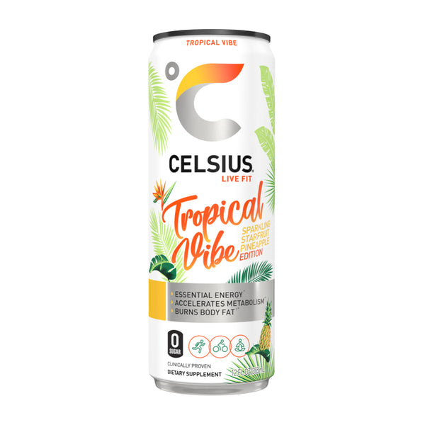 CELSIUS 12/12OZ TROPICAL VIPE