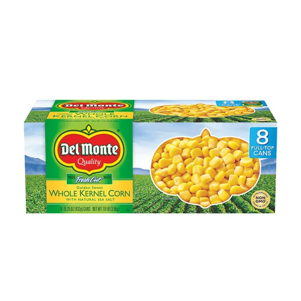 DEL MONTE WHOLE CORN 8/15.25OZ