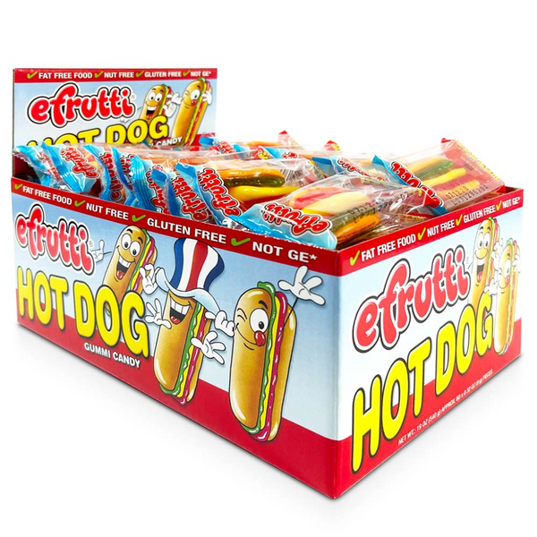 E FRUTTI 60CT GUMMI HOT DOG