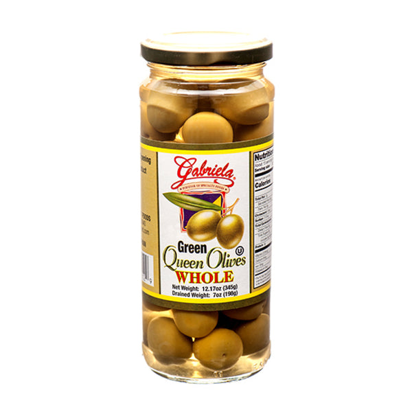 GABRIELA WHOLE GREEN OLIVE 12/12OZ