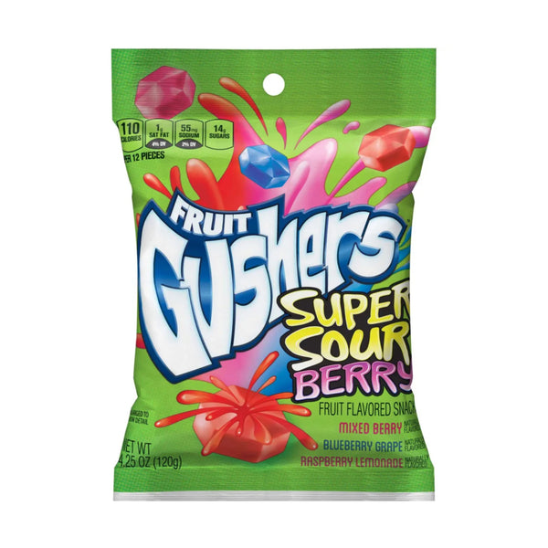 GUSHERS SUPER SOUR BERRY 8/4.25OZ