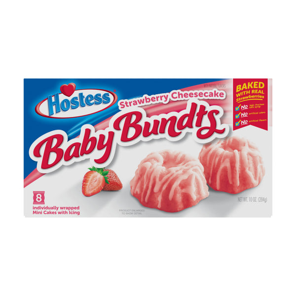 HOSTESS BABY BUNDTS STRAWBERRY 6CT