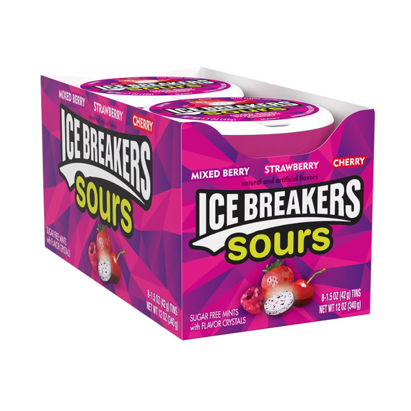 ICE BREAKER MINTS SOUR BERRY/STRAW 8/1.5