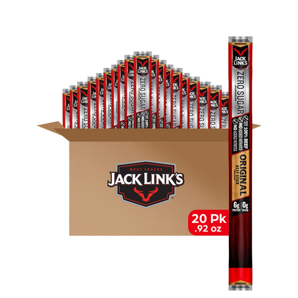 JACK LINKS 20/0.92OZ STICK ZERO SUGAR ORIG