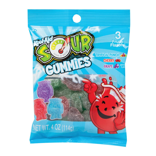 KOOL AID SOUR GUMMY BAG 12/4OZ