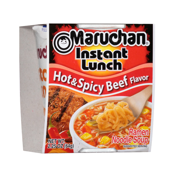 MARUCHAN CUP HOT&SPICY BEEF 12/2.25OZ