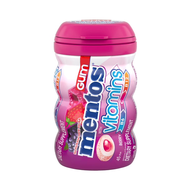 MENTOS GUM 4/55CT VITAMINS BERRY