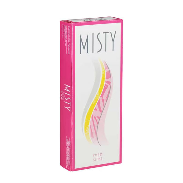 MISTY 100 ROSE SLIM BOX 10/20CT