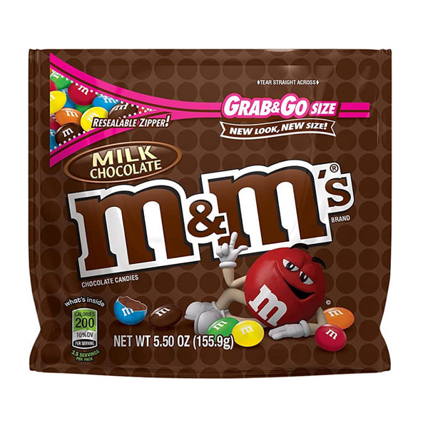 M&M 12/5.5OZ MILK CHOCLATE BAG