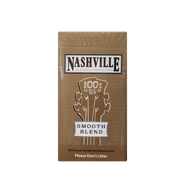 NASHVILLE CIG 100 GOLD SMOOTH BX 10/20CT