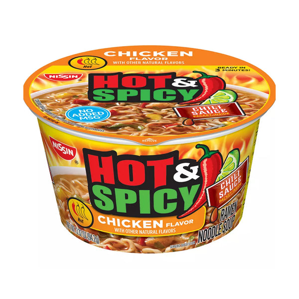 NISSIN 18/3OZ HOT&SPICY CHICKEN BOWLS