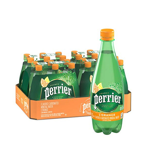 PERRIER WATER 24/16.9OZ ORANGE PLASTIC