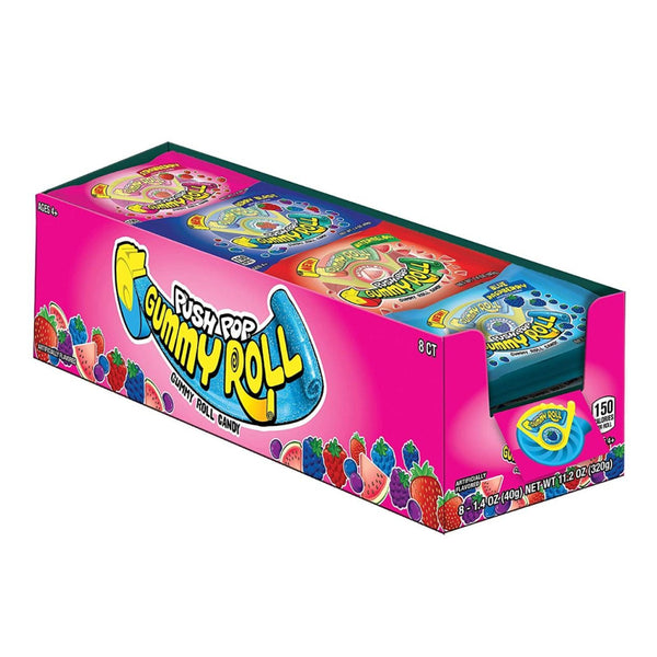 PUSH POP GUMMI ROLL 8CT