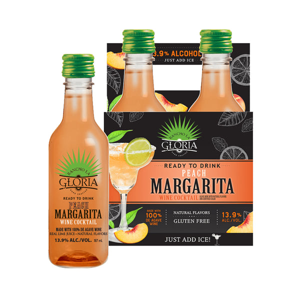 RANCHO LA GLORIA WINE BASE 24/187ML PEACH