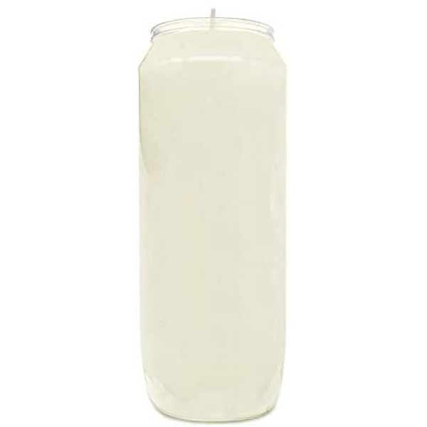 RELIGIOUS CANDLE PLAIN WHITE 12CT