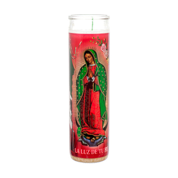 RELIGIOUS CANDLE VIRG GUADALUPE 12CT