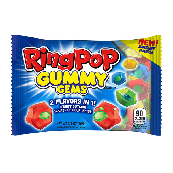 RING POP GUMMY GEMS 16CT