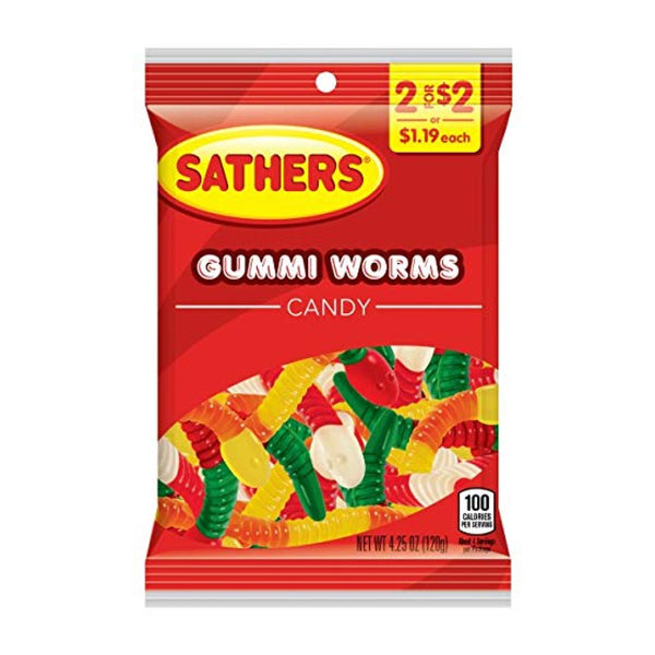 SATHERS 2/$2 GUMMY WARMS 12/4.25OZ