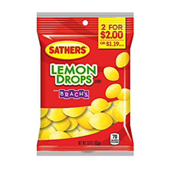 SATHERS 2/$2 LEMON DROP 12/3.8OZ