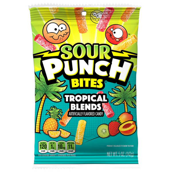 SOUR PUNCH 12/5OZ BITES TROPICAL BLENDS