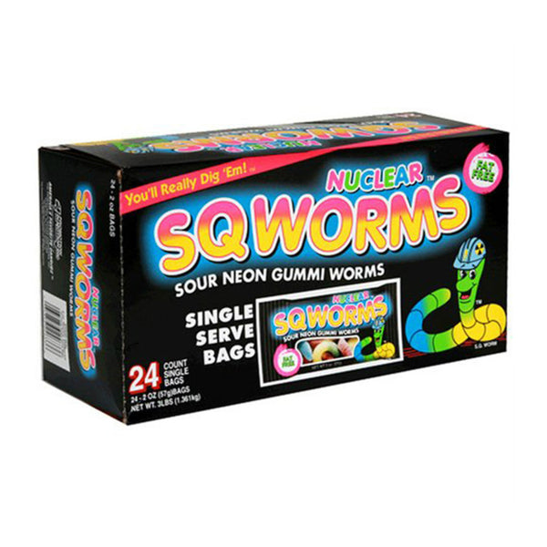 SQWARMS SOUR NEON GUMMY 24/2OZ