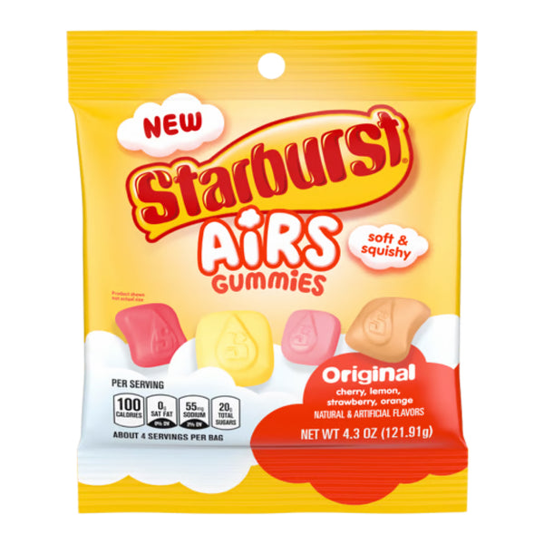 STARBURST 12/4.3OZ AIR ORIGINAL GUMMY BAG