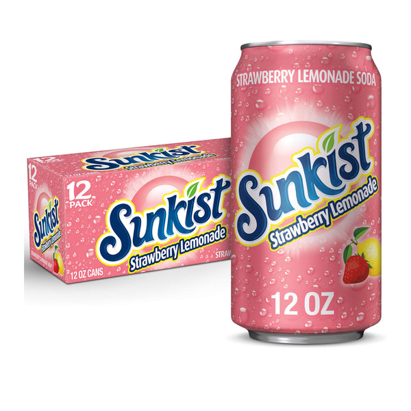 SUNKIST 12/12OZ STRAW LEMONADE CAN