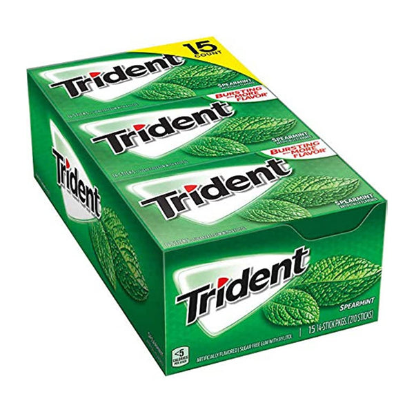 TRIDENT VALUE PK 15CT SPEARMINT