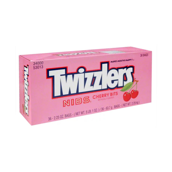 TWIZZLERS CHERRY NIBS 36/2.25OZ