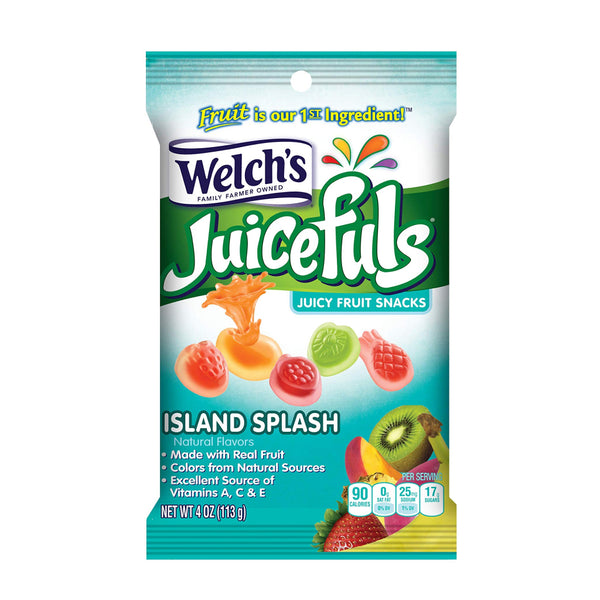 WELCH'S SNACK ISLAND SPLASH BAG 12/4OZ