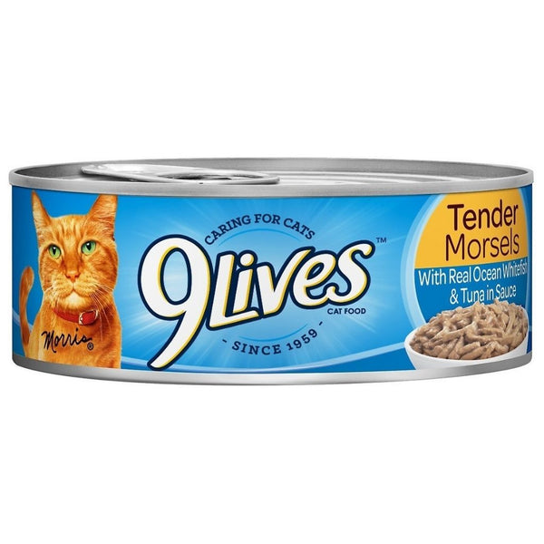 9 LIVES CAT FD 24/5.5OZ WHITE FISH TUNA