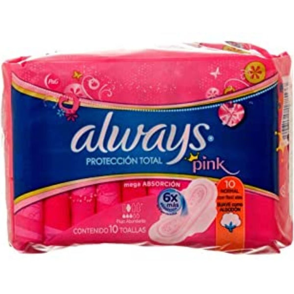 ALWAYS COTTON TOPSHEET 10CT