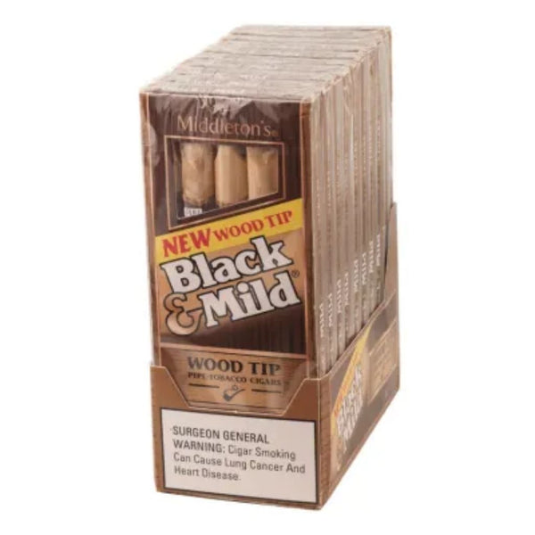 BLACK&MILD 25/1CT WOOD TIP REGULAR