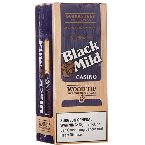 BLACK&MILD 25/1CT WOOD TIP CASINO