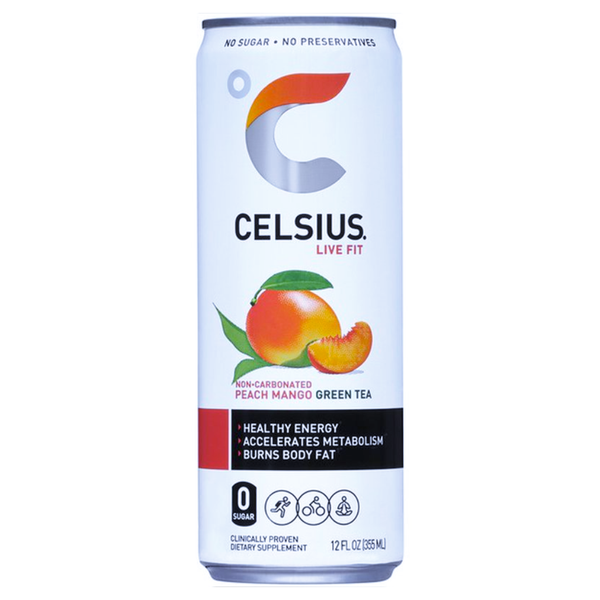 CELSIUS 12/12OZ PEACH MANGO