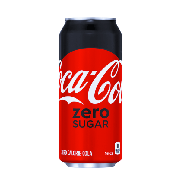 COCA COLA 24/16OZ ZERO CANS