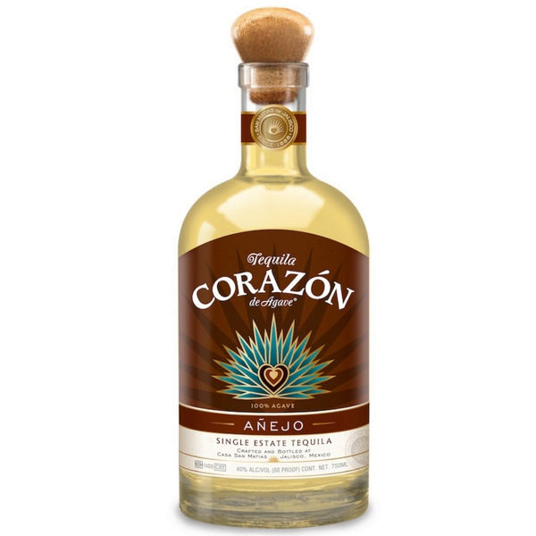 CORAZON TEQUILA ANEJO 750ML 80