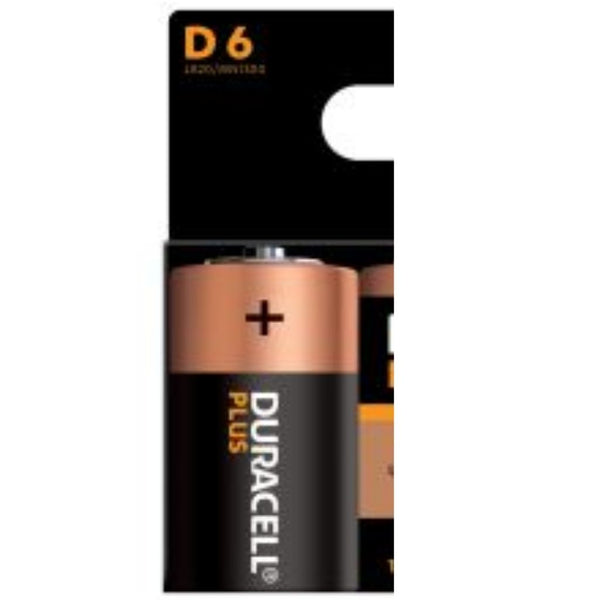 DURACELL BATTERY D 6/2CT