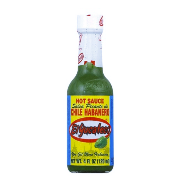 EL YUCATECO HOT GREEN SAUCE 12/4OZ