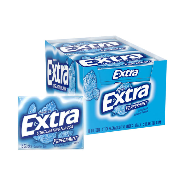 EXTRA GUM PEPPERMINT 10/15CT