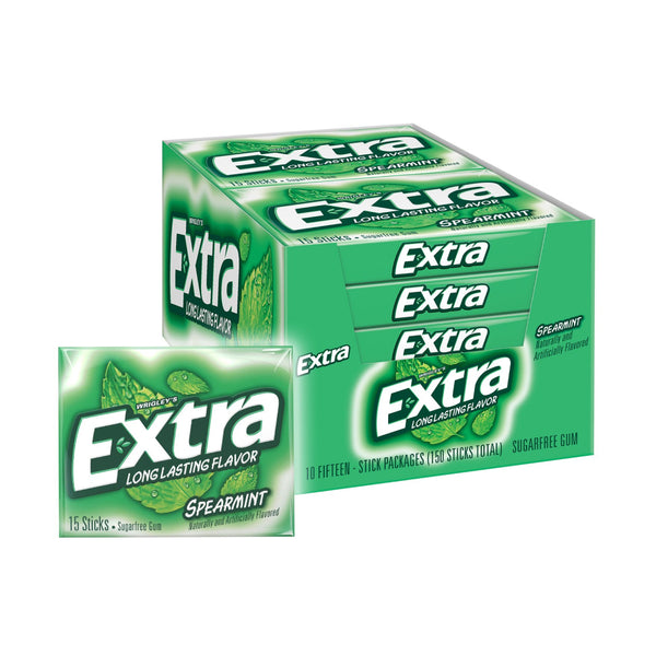 EXTRA GUM SPEARMINT 10/15CT